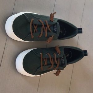 Sperry Topsiders, size 7, teal green, nwot/box